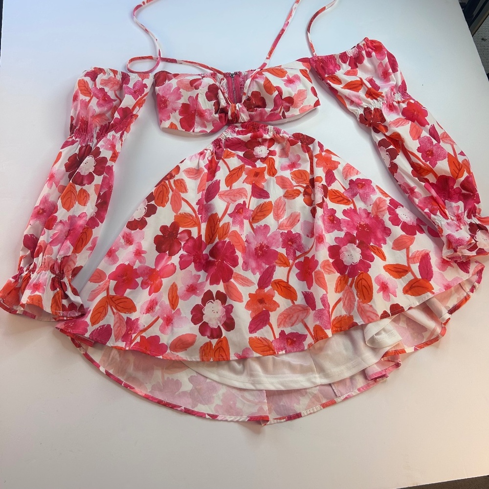 Lilly’s Kloset Floral Cut Out Dress